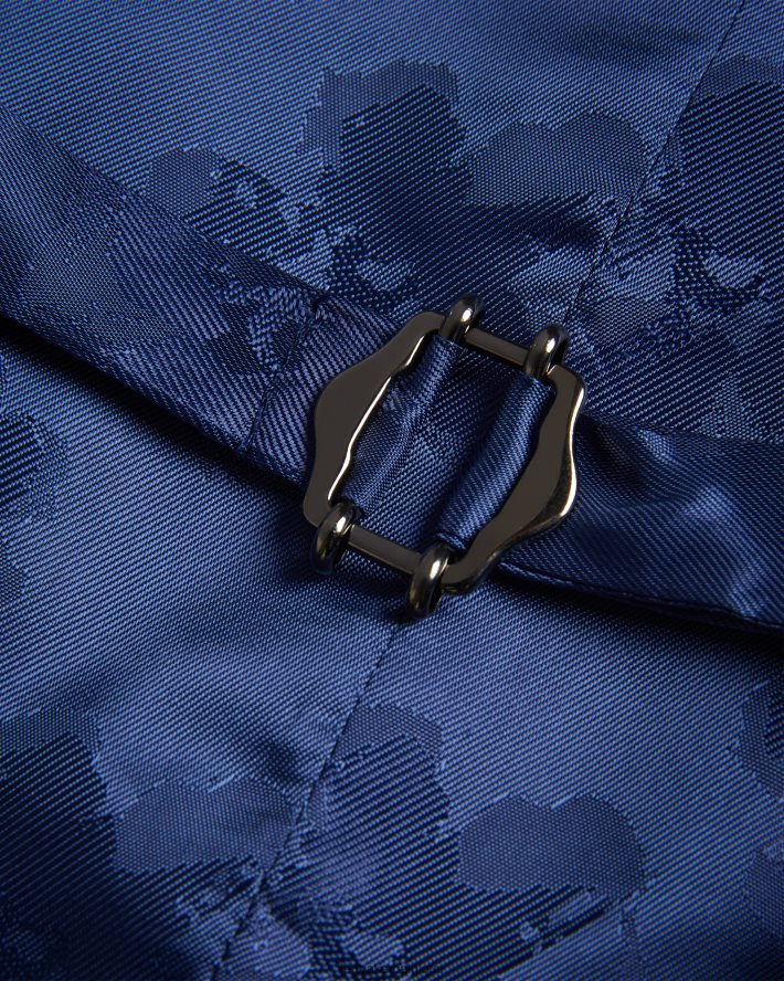 être Ted Baker Hommes gilet à carreaux bleu marine drydenw marine FR8J421585 vêtements