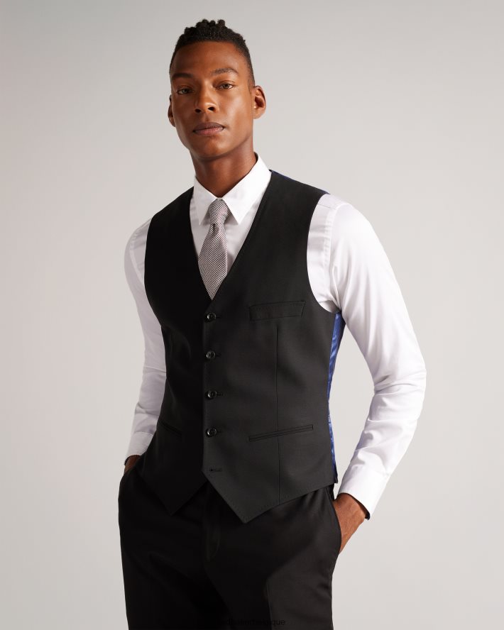 être Ted Baker Hommes gilet jvwscbl core noir FR8J421512 vêtements