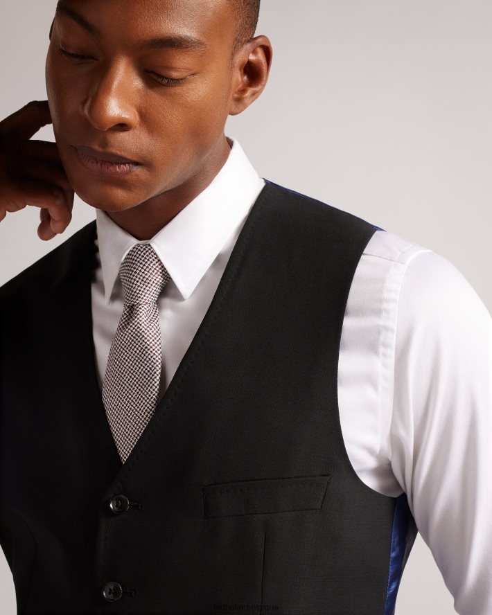 être Ted Baker Hommes gilet jvwscbl core noir FR8J421512 vêtements