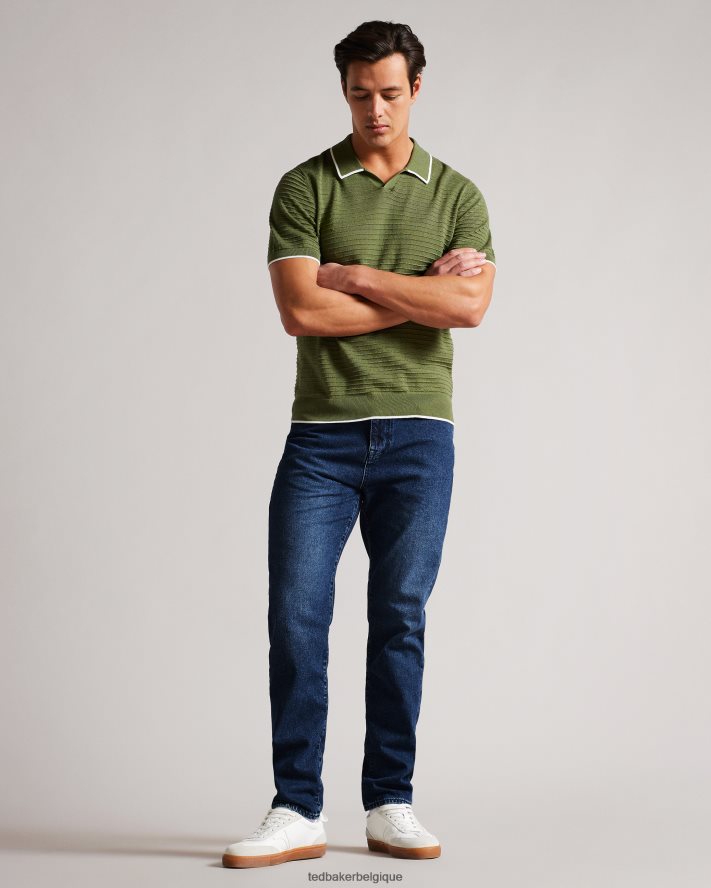 être Ted Baker Hommes jean strtfo à jambe slim bleu moyen FR8J421438 vêtements