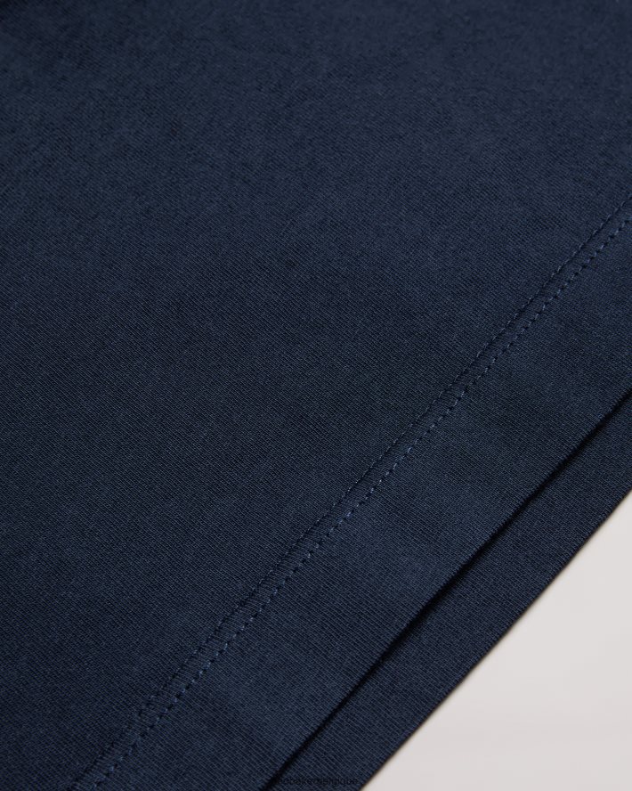 être Ted Baker Hommes Tywinn - T-shirt uni coupe classique à manches courtes marine FR8J421561 vêtements