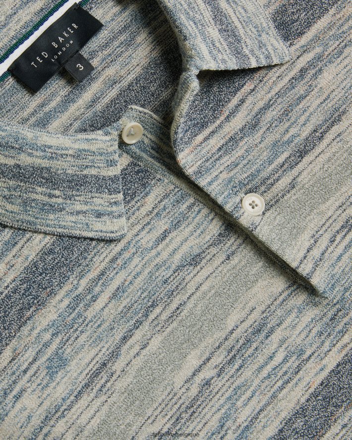être Ted Baker Hommes polo en maille à manches courtes mauda pierre FR8J421466 vêtements