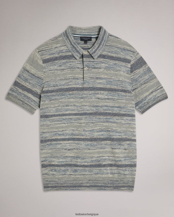 être Ted Baker Hommes polo en maille à manches courtes mauda pierre FR8J421466 vêtements