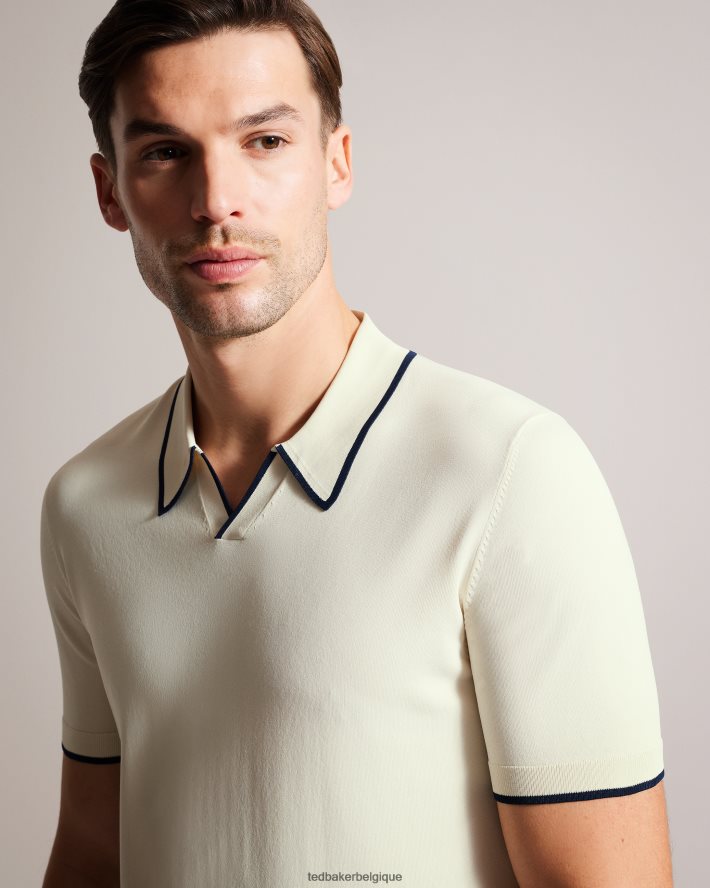 être Ted Baker Hommes polo en rayonne à manches courtes Stortfo pierre FR8J421502 vêtements