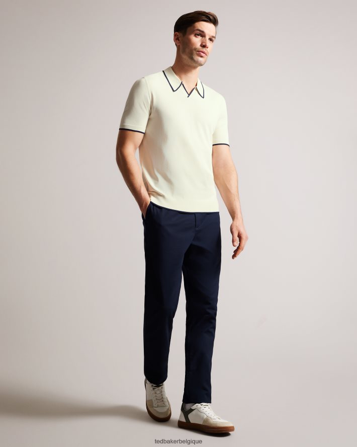 être Ted Baker Hommes polo en rayonne à manches courtes Stortfo pierre FR8J421502 vêtements