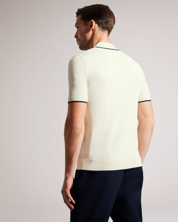 être Ted Baker Hommes polo en rayonne à manches courtes Stortfo pierre FR8J421502 vêtements