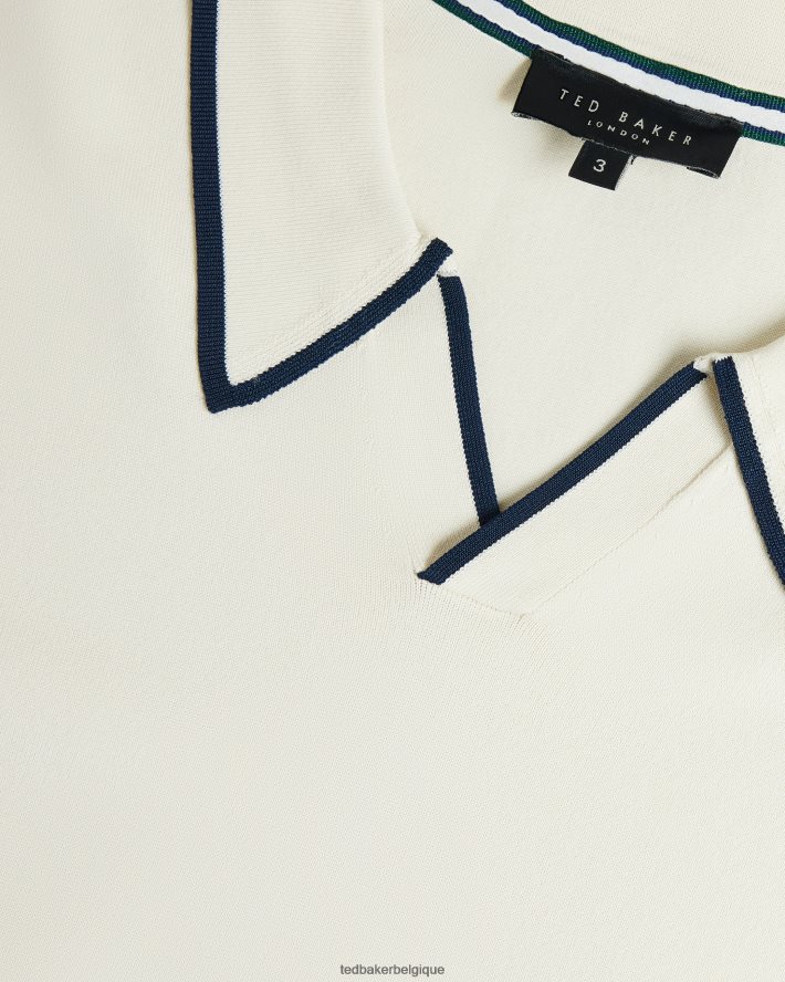 être Ted Baker Hommes polo en rayonne à manches courtes Stortfo pierre FR8J421502 vêtements