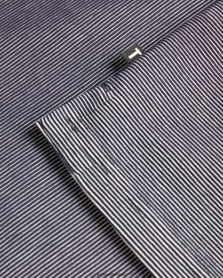 être Ted Baker Hommes polo rayé à manches courtes ellerby marine FR8J421341 vêtements