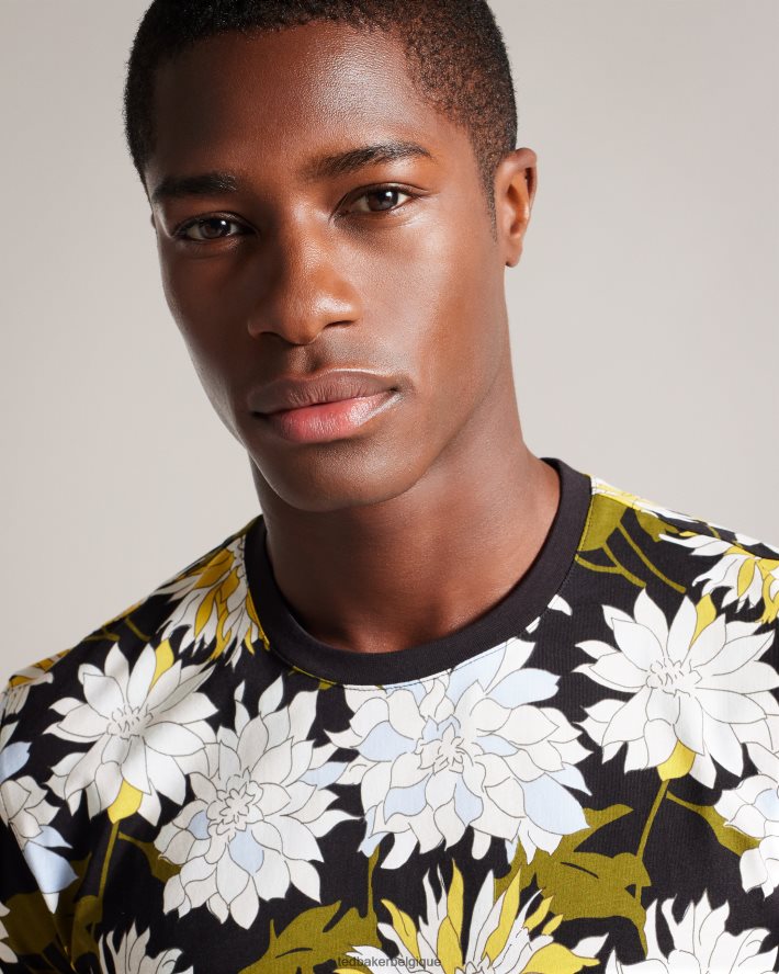 être Ted Baker Hommes t-shirt fleuri à manches courtes et imprimé floral multicolore FR8J421316 vêtements