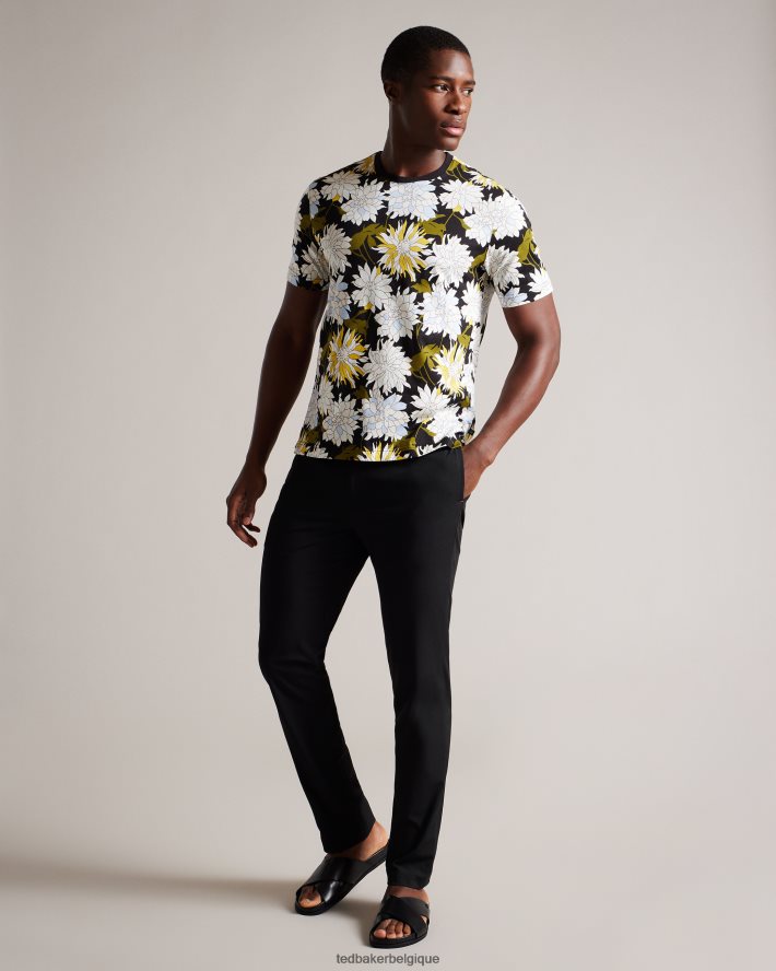 être Ted Baker Hommes t-shirt fleuri à manches courtes et imprimé floral multicolore FR8J421316 vêtements