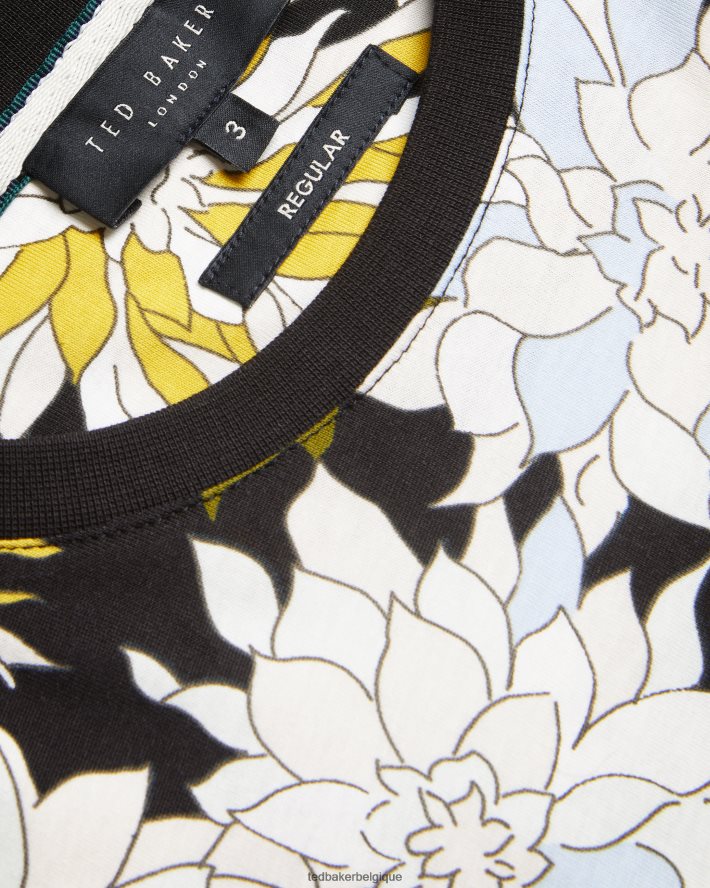 être Ted Baker Hommes t-shirt fleuri à manches courtes et imprimé floral multicolore FR8J421316 vêtements