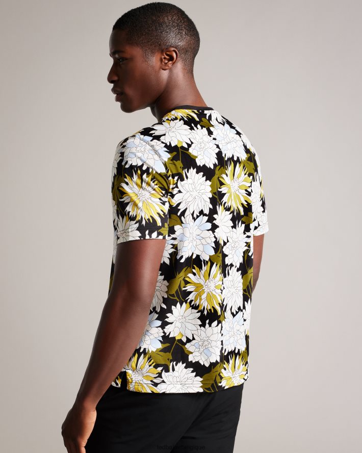 être Ted Baker Hommes t-shirt fleuri à manches courtes et imprimé floral multicolore FR8J421316 vêtements
