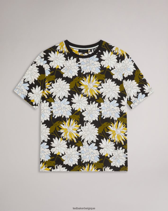 être Ted Baker Hommes t-shirt fleuri à manches courtes et imprimé floral multicolore FR8J421316 vêtements