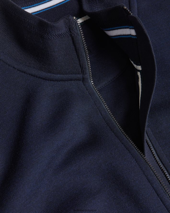 être Ted Baker Hommes Tymos - Veste zippée à manches longues marine FR8J421380 vêtements