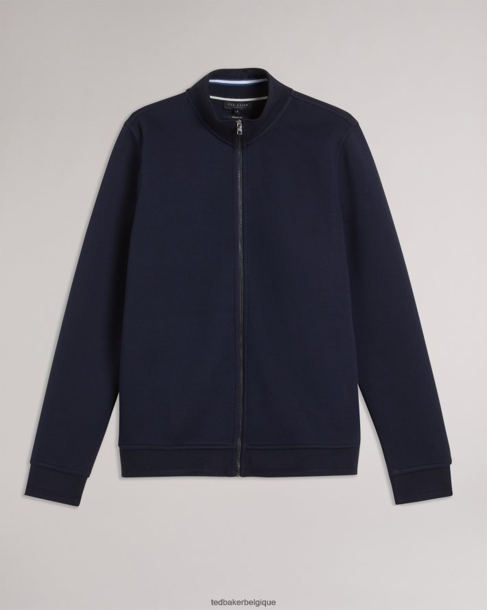 être Ted Baker Hommes Tymos - Veste zippée à manches longues marine FR8J421380 vêtements