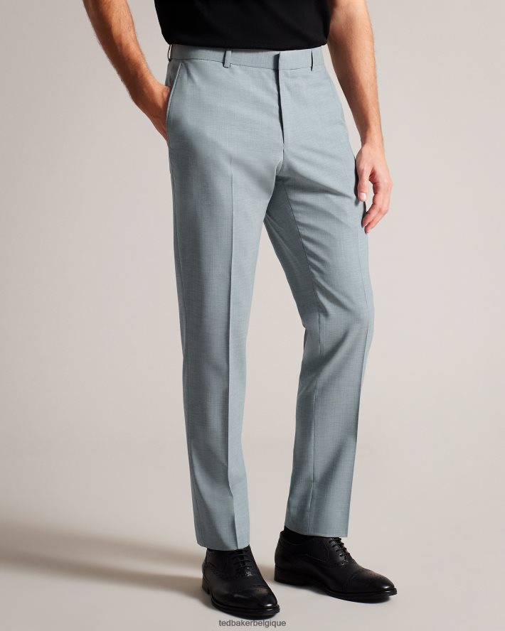 être Ted Baker Hommes Benonts - Pantalon de costume en laine mélangée gris clair FR8J421617 vêtements