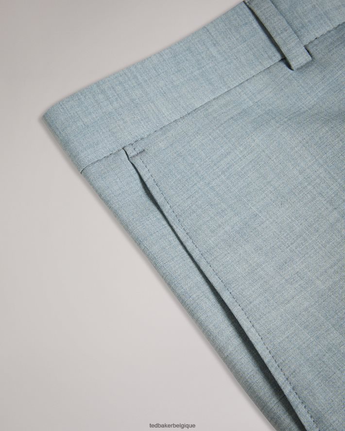 être Ted Baker Hommes Benonts - Pantalon de costume en laine mélangée gris clair FR8J421617 vêtements