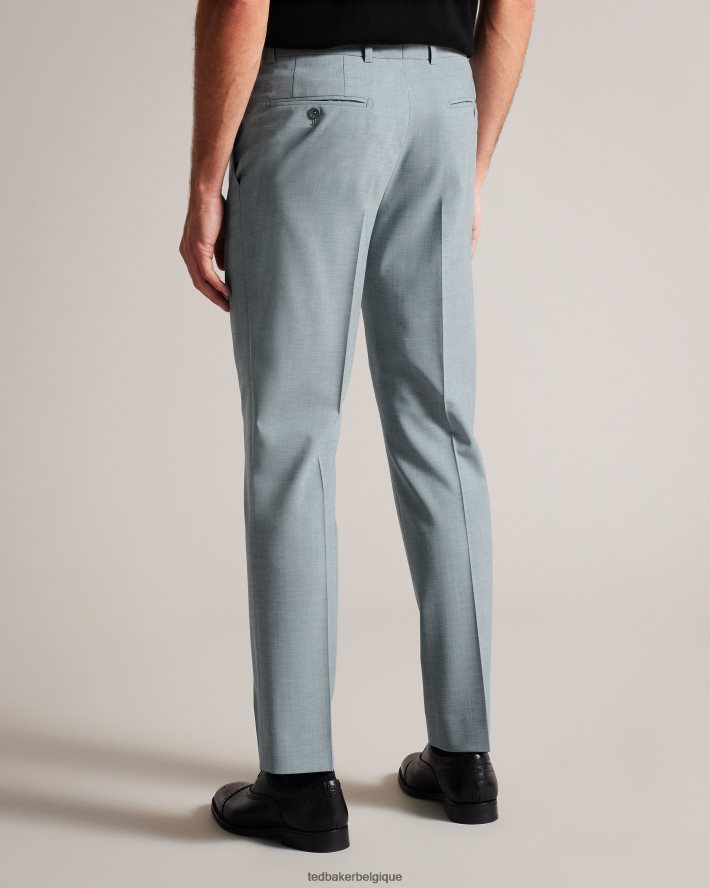 être Ted Baker Hommes Benonts - Pantalon de costume en laine mélangée gris clair FR8J421617 vêtements