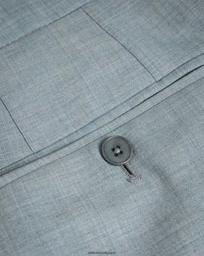 être Ted Baker Hommes Benonts - Pantalon de costume en laine mélangée gris clair FR8J421617 vêtements