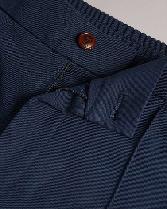 être Ted Baker Hommes Rodny Irvine - Pantalon slim élastiqué marine FR8J421378 vêtements