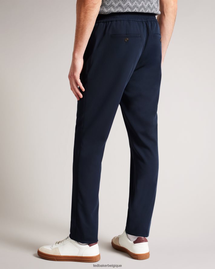 être Ted Baker Hommes Rodny Irvine - Pantalon slim élastiqué marine FR8J421378 vêtements