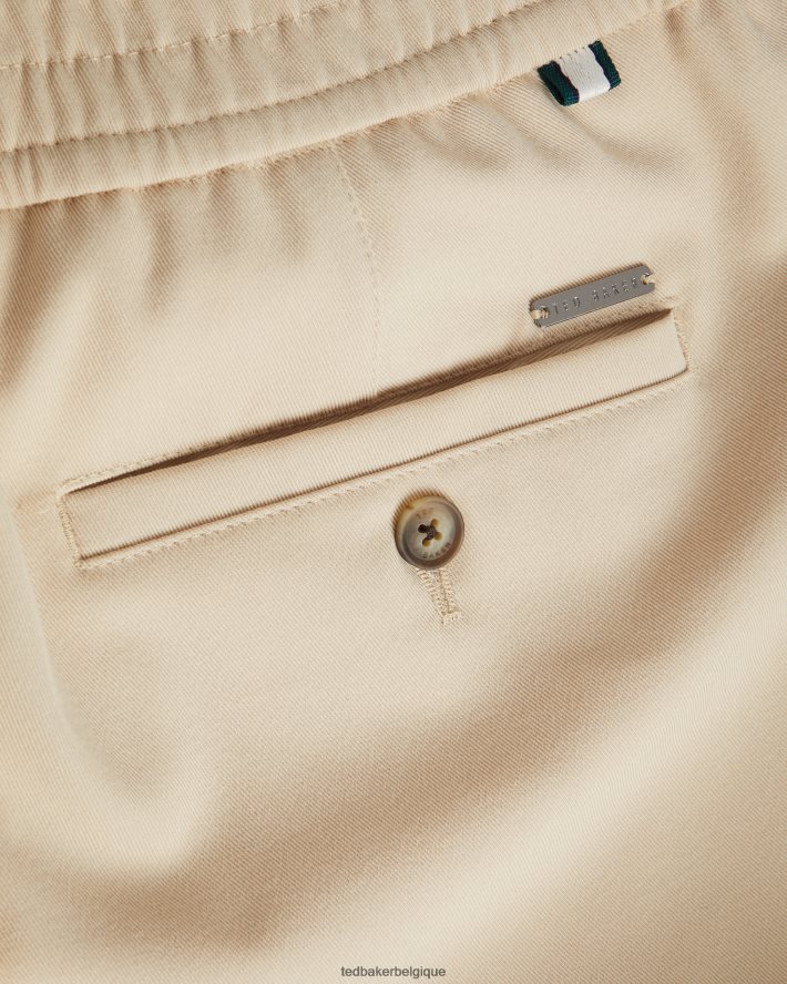 être Ted Baker Hommes Rodny Irvine - Pantalon slim élastiqué pierre FR8J421503 vêtements