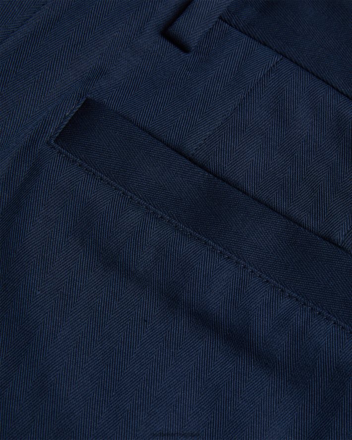 être Ted Baker Hommes Shakert - Pantalon slim à chevrons marine FR8J421227 vêtements