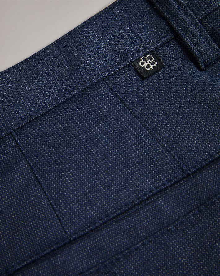 être Ted Baker Hommes baren - Irvine - Pantalon texturé coupe marine FR8J421434 vêtements