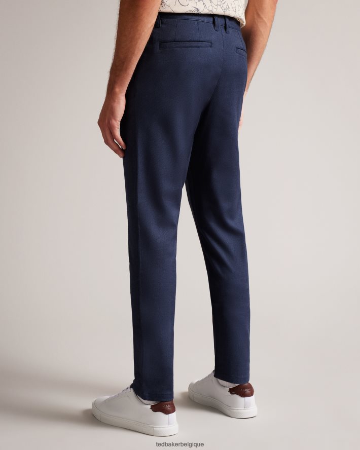 être Ted Baker Hommes baren - Irvine - Pantalon texturé coupe marine FR8J421434 vêtements