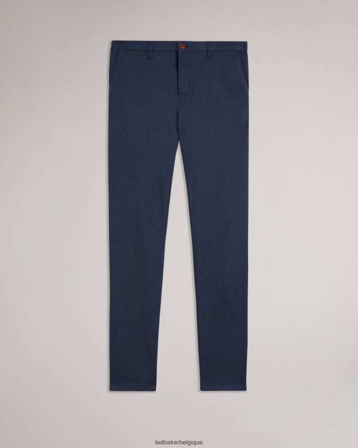 être Ted Baker Hommes baren - Irvine - Pantalon texturé coupe marine FR8J421434 vêtements