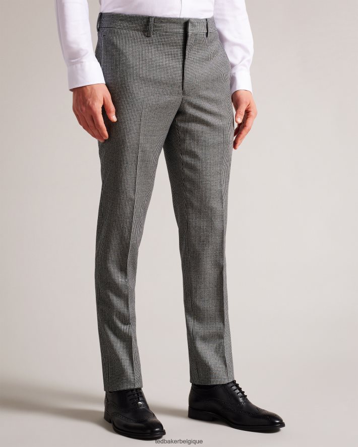 être Ted Baker Hommes jvct - pantalon de costume à carreaux mono noir FR8J421588 vêtements