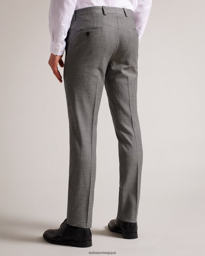 être Ted Baker Hommes jvct - pantalon de costume à carreaux mono noir FR8J421588 vêtements
