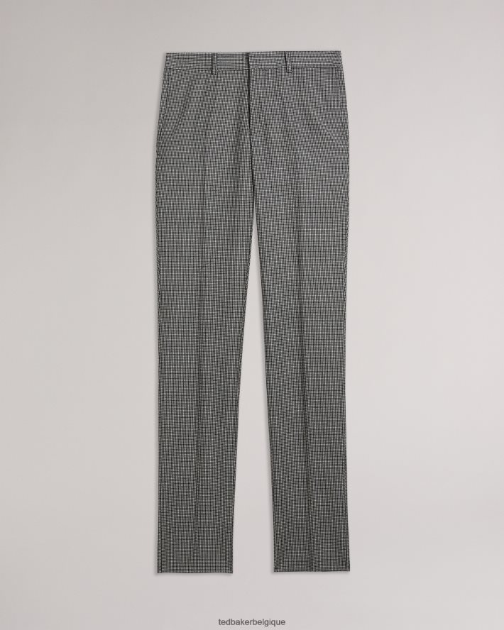 être Ted Baker Hommes jvct - pantalon de costume à carreaux mono noir FR8J421588 vêtements