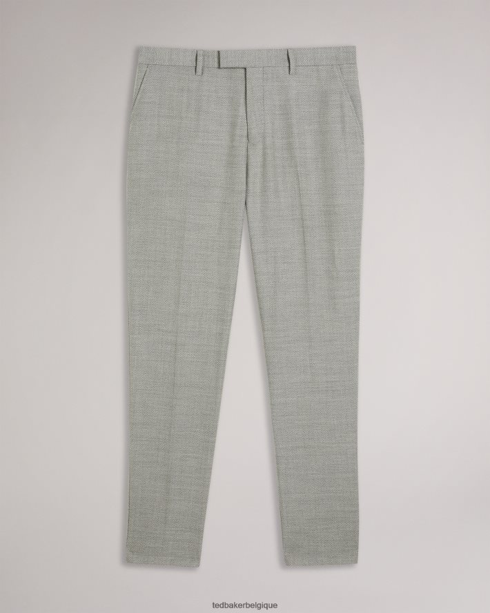 être Ted Baker Hommes lucciat pantalon slim à chevrons gris FR8J421419 vêtements