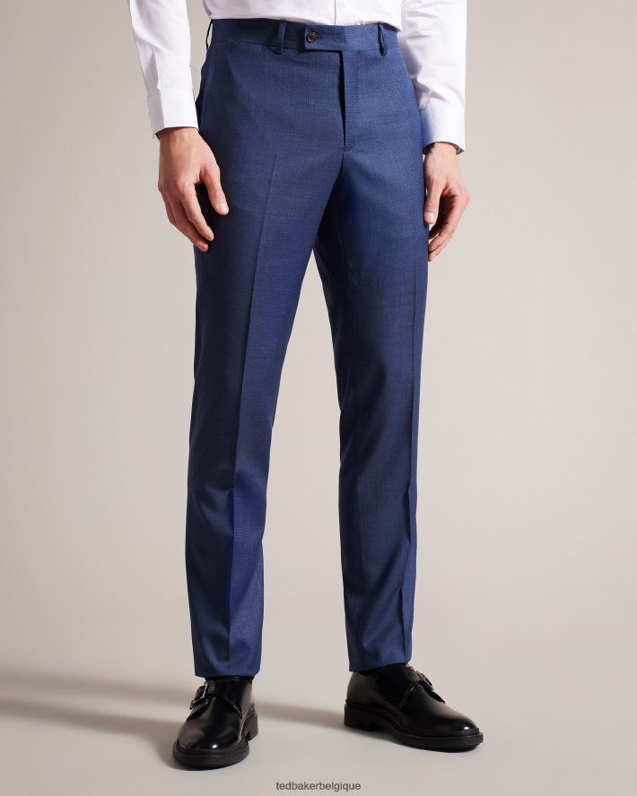 être Ted Baker Hommes pantalon de costume en laine bleu marine upsalat marine FR8J421611 vêtements
