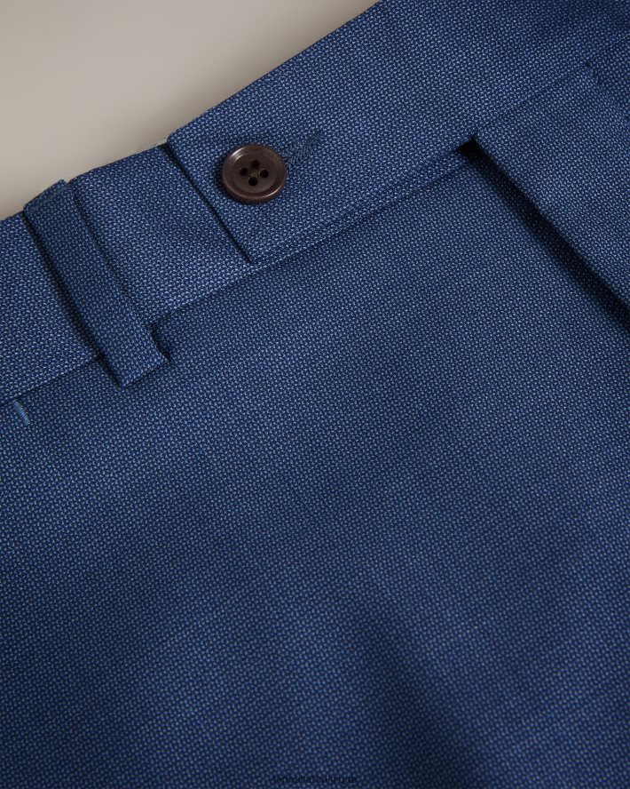 être Ted Baker Hommes pantalon de costume en laine bleu marine upsalat marine FR8J421611 vêtements