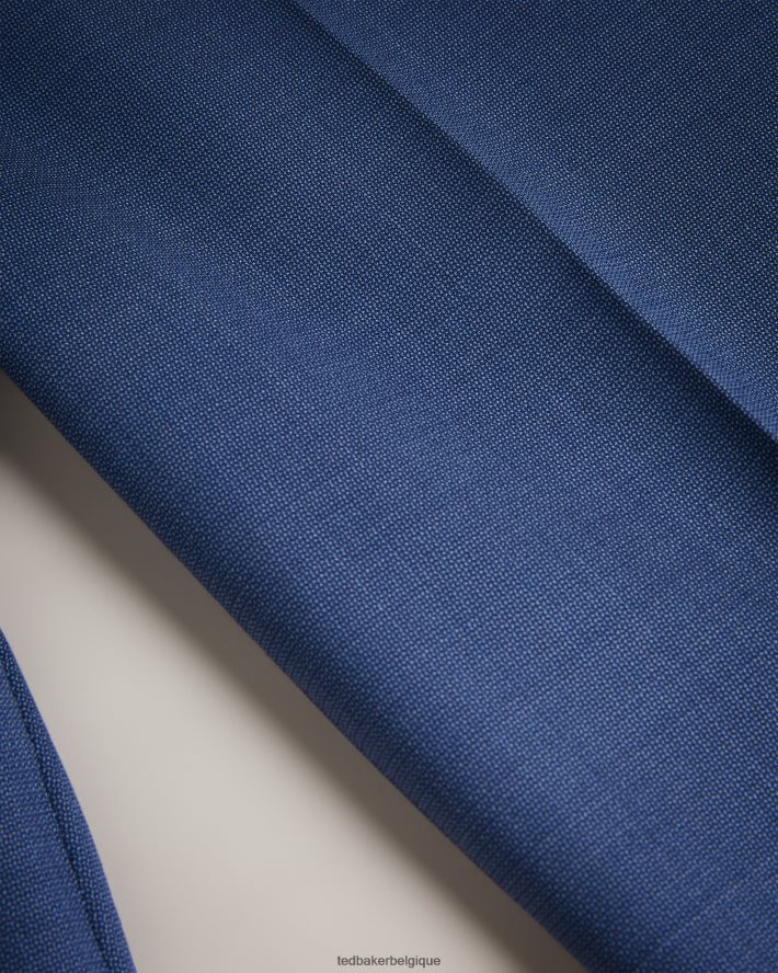 être Ted Baker Hommes pantalon de costume en laine bleu marine upsalat marine FR8J421611 vêtements