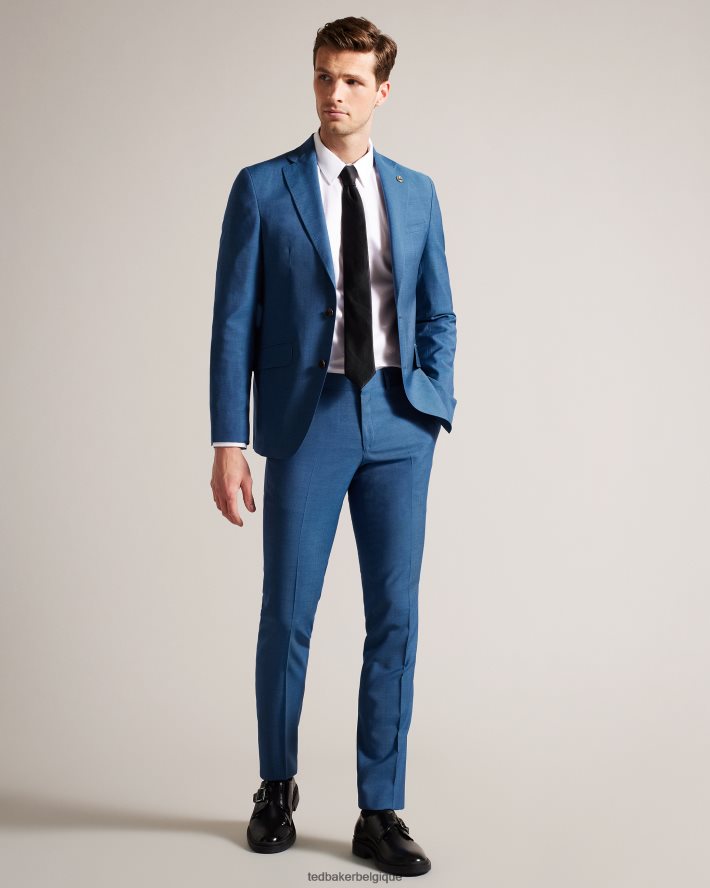 être Ted Baker Hommes pantalon de costume en peau de requin bleu marine siouxt marine FR8J421475 vêtements