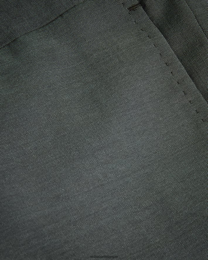 être Ted Baker Hommes pantalon de costume en peau de requin en pure laine riche kaki FR8J421388 vêtements