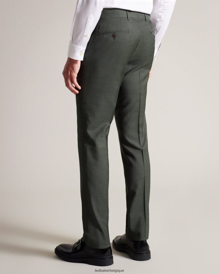 être Ted Baker Hommes pantalon de costume en peau de requin en pure laine riche kaki FR8J421388 vêtements