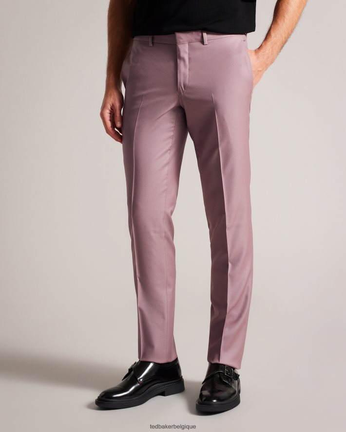 être Ted Baker Hommes pantalon de costume en pure laine ignacet rose FR8J421552 vêtements
