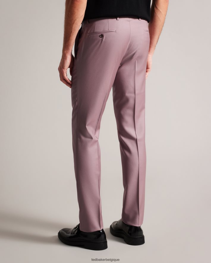 être Ted Baker Hommes pantalon de costume en pure laine ignacet rose FR8J421552 vêtements