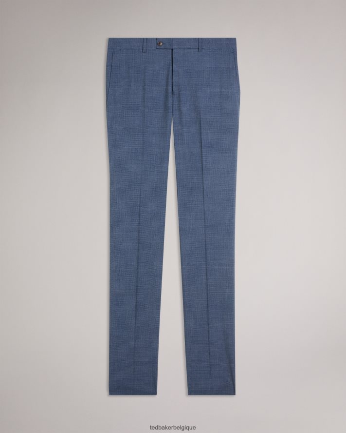 être Ted Baker Hommes pantalon de costume en tweed bleu marine raitht marine FR8J421584 vêtements