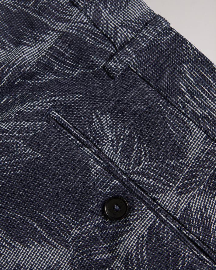 être Ted Baker Hommes pantalon de costume à feuilles postot marine FR8J421604 vêtements