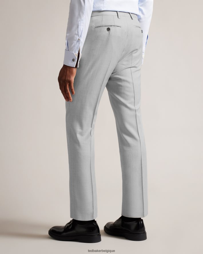 être Ted Baker Hommes pantalon slim en laine byront gris clair FR8J421411 vêtements