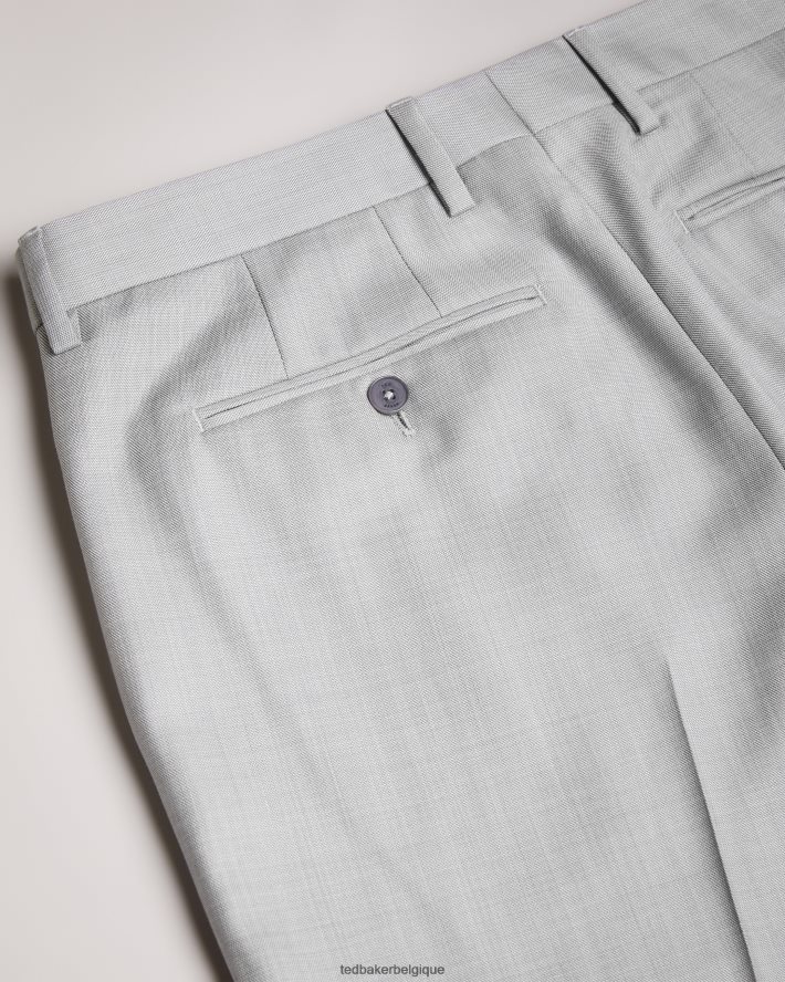être Ted Baker Hommes pantalon slim en laine byront gris clair FR8J421411 vêtements