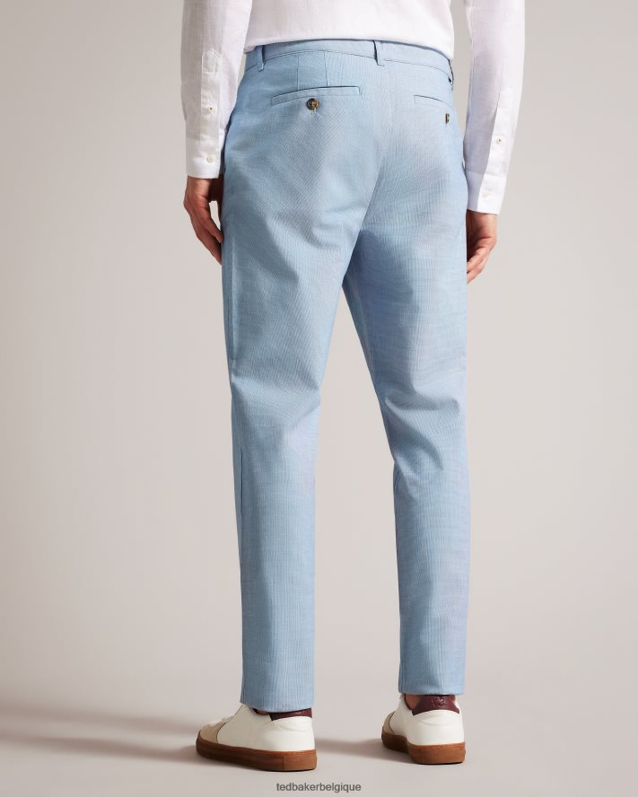 être Ted Baker Hommes portmay - pantalon slim pied-de-poule bleu FR8J421473 vêtements