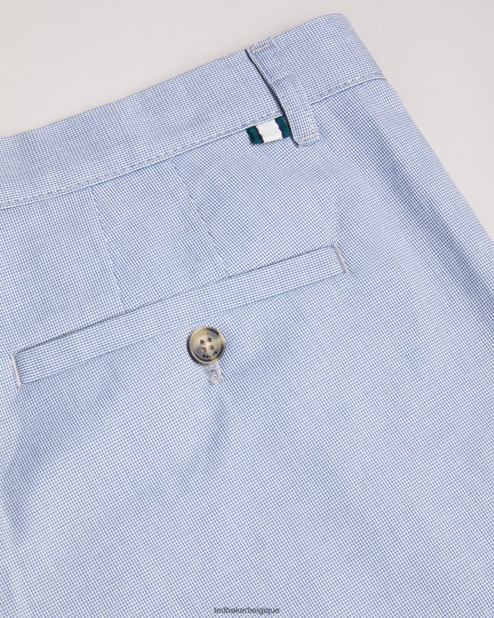 être Ted Baker Hommes portmay - pantalon slim pied-de-poule bleu FR8J421473 vêtements