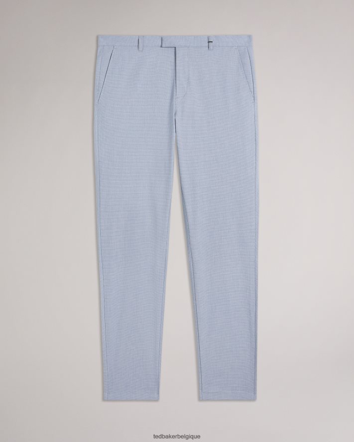 être Ted Baker Hommes portmay - pantalon slim pied-de-poule bleu FR8J421473 vêtements