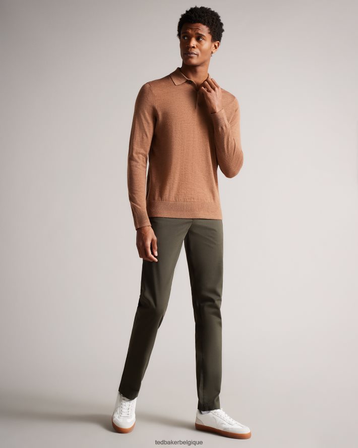 être Ted Baker Hommes chino slim genay kaki FR8J421401 vêtements